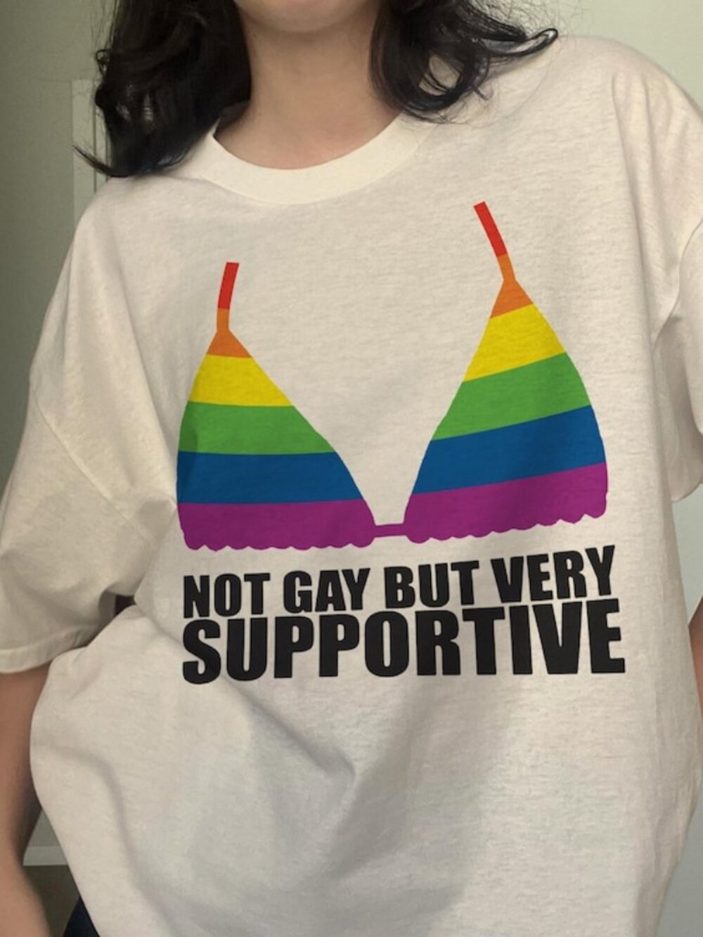 Straight Ally Y2K Shirt, Funny Gay Shirt 90s LGBTQ Pride Month Tee